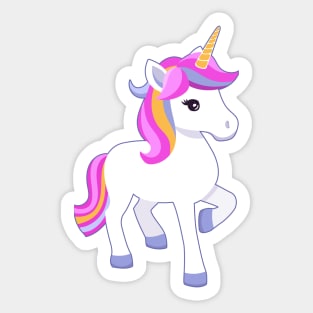 Cute little unicorn Sticker